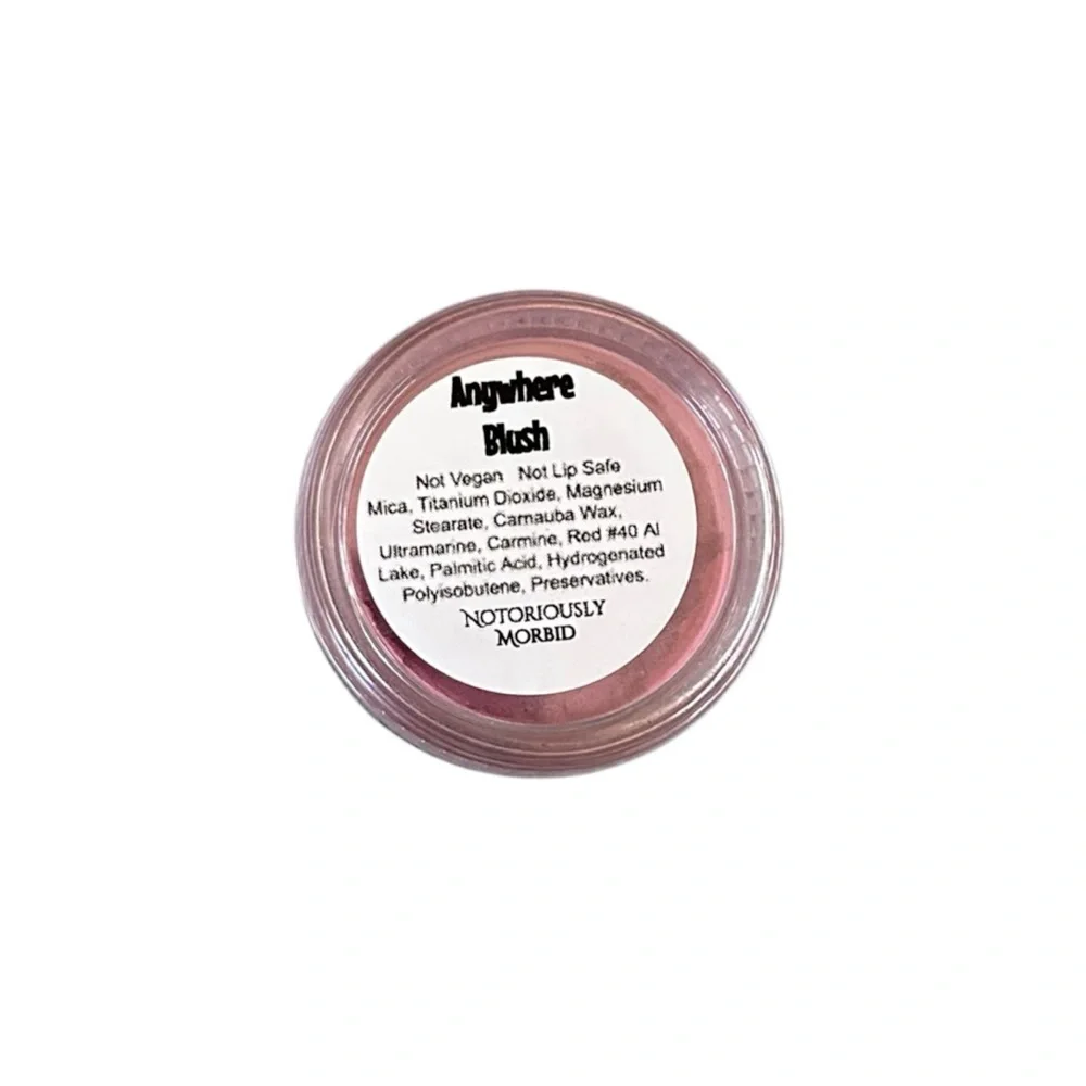 Notoriously Morbid Anywhere Blush Mineral Loose Powder Limited Edition Indie